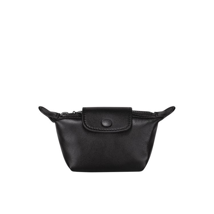 Longchamp Leren Kaarthouder Zwart | 965201-JKL