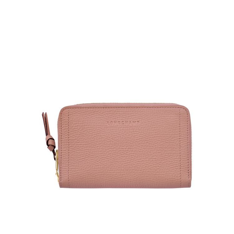 Longchamp Leren Portefeuille Roze | 276908-XPN