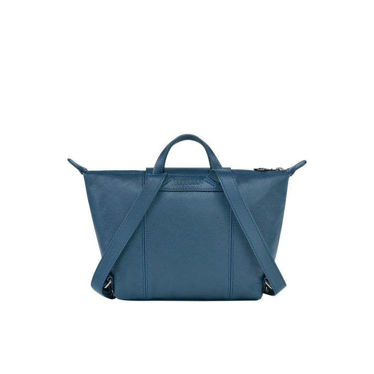 Longchamp Leren Rugzak Blauw | 270831-AFX