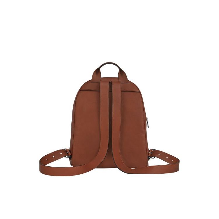 Longchamp Leren Rugzak Bruin | 562438-UYW