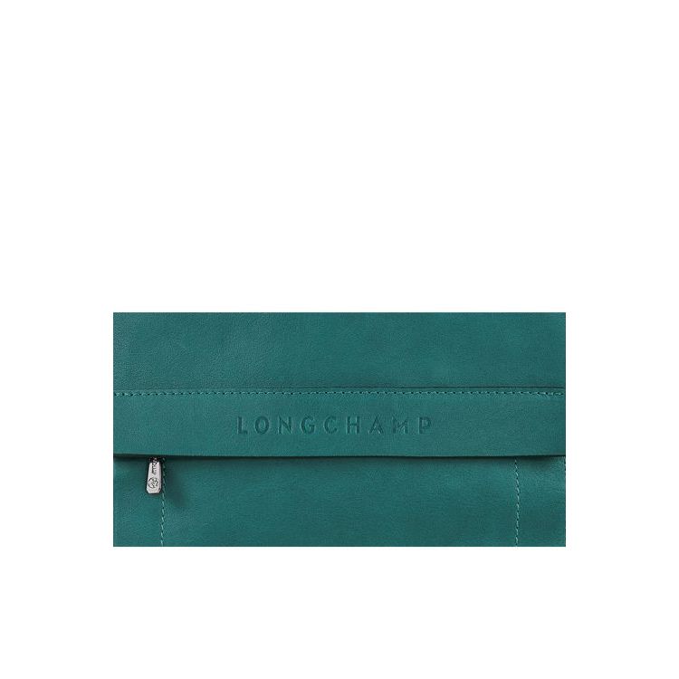 Longchamp Leren Rugzak Grijs Groen | 680457-CET