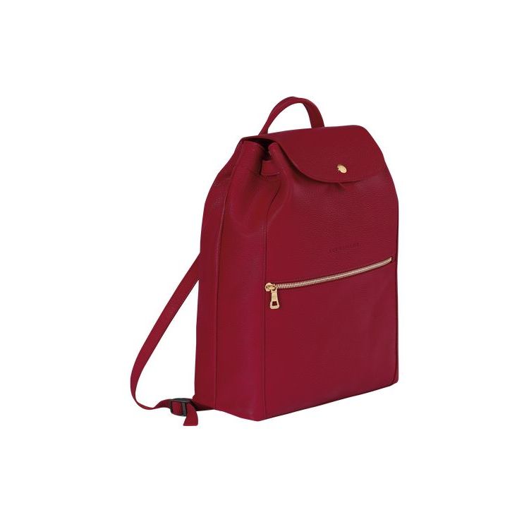 Longchamp Leren Rugzak Rood | 987052-EVO