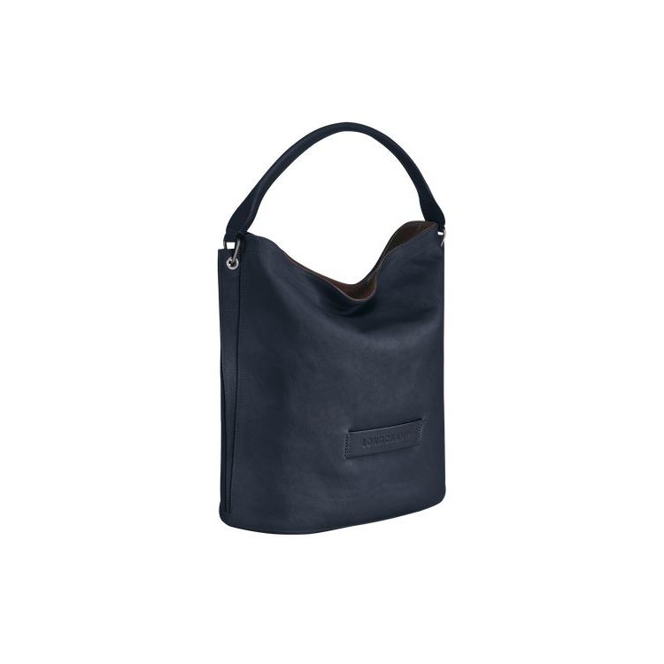 Longchamp Leren Schoudertassen Blauw | 351982-GZP