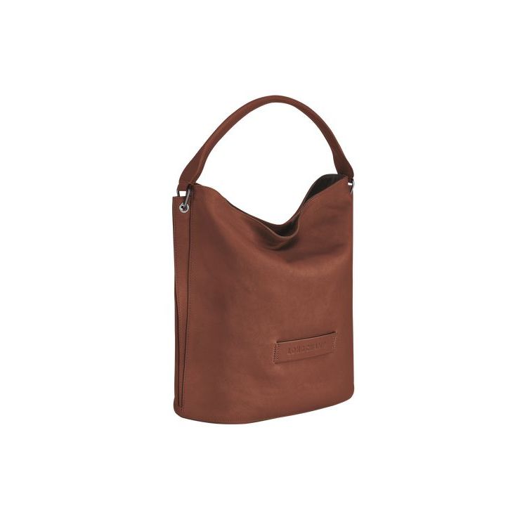 Longchamp Leren Schoudertassen Bruin | 619047-IRM