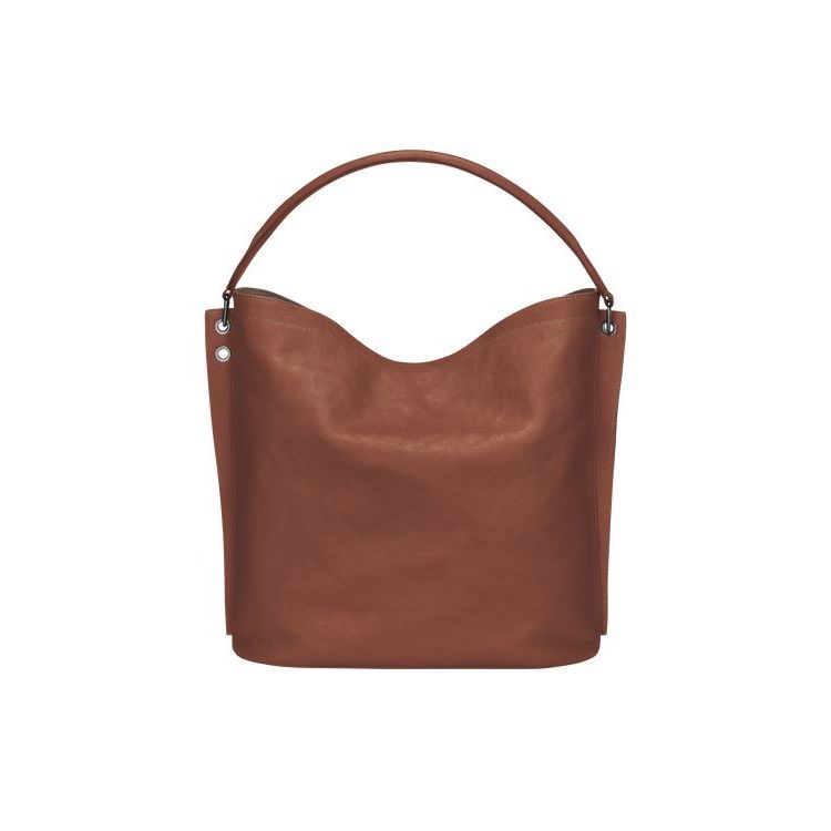 Longchamp Leren Schoudertassen Bruin | 619047-IRM