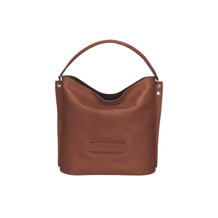 Longchamp Leren Schoudertassen Bruin | 619047-IRM