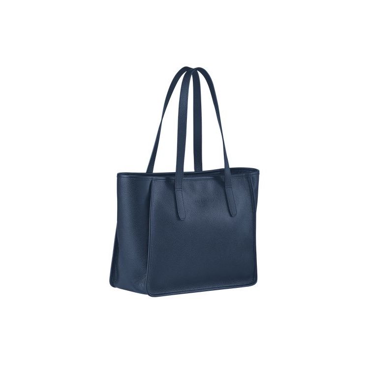 Longchamp Leren Schoudertassen Donkerblauw | 096834-YAD