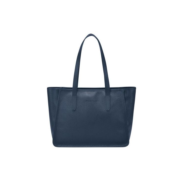 Longchamp Leren Schoudertassen Donkerblauw | 096834-YAD