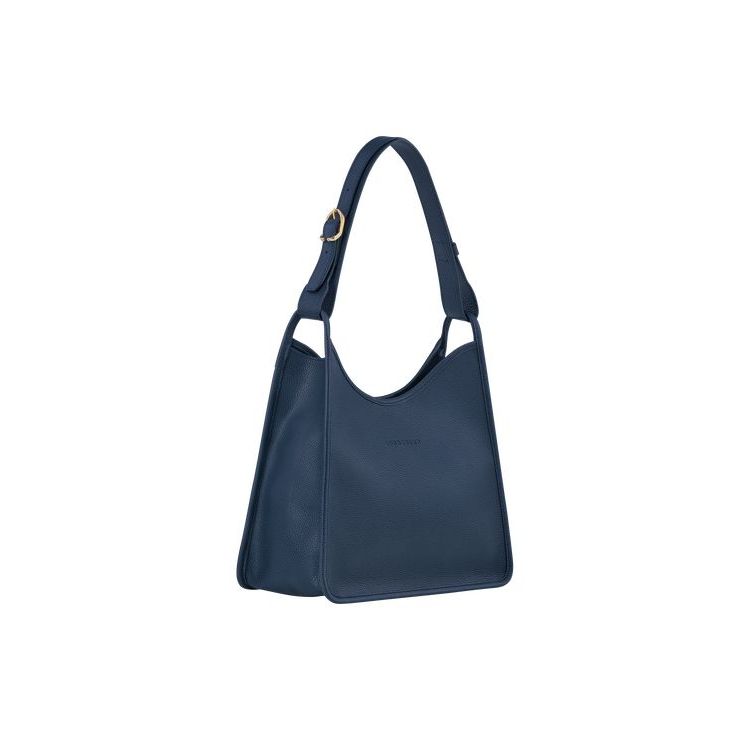 Longchamp Leren Schoudertassen Donkerblauw | 201675-EPG