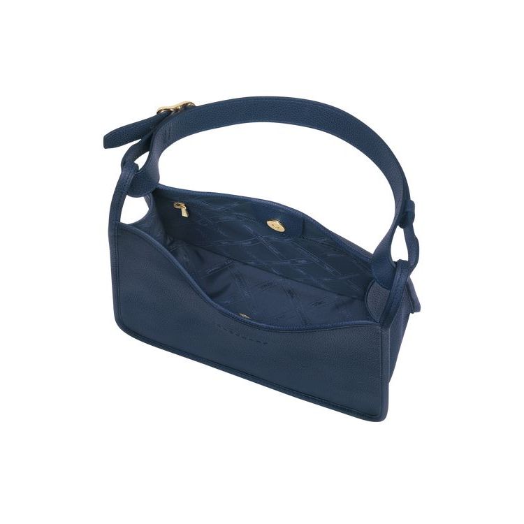 Longchamp Leren Schoudertassen Donkerblauw | 201675-EPG