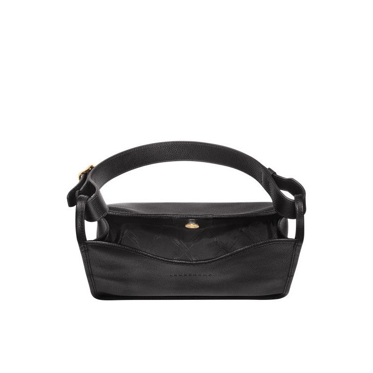 Longchamp Leren Schoudertassen Zwart | 615230-OZA