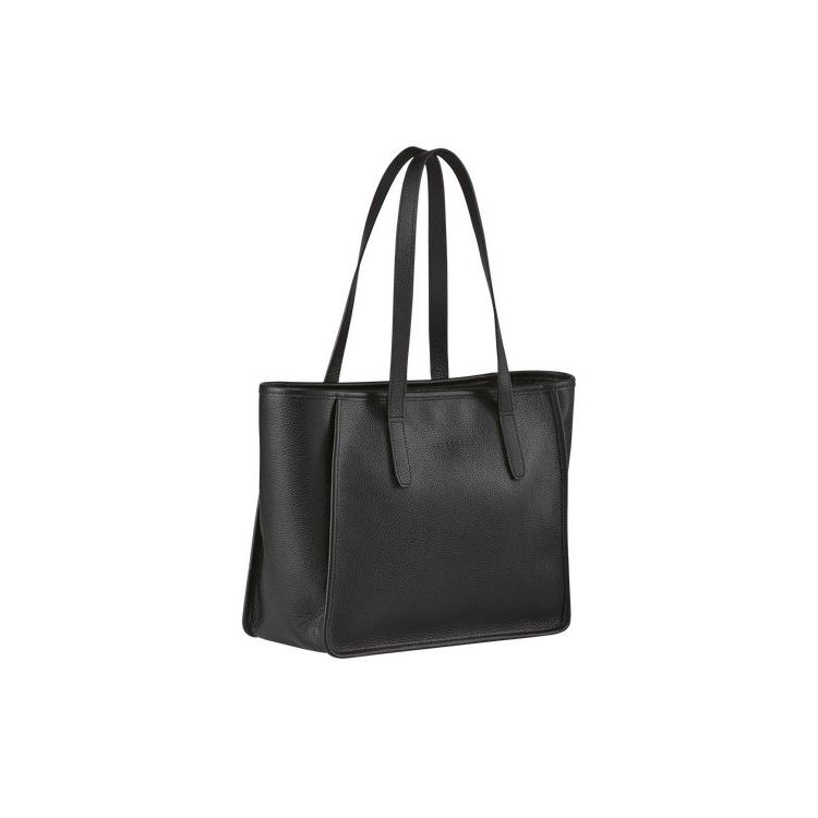 Longchamp Leren Schoudertassen Zwart | 683570-OVW