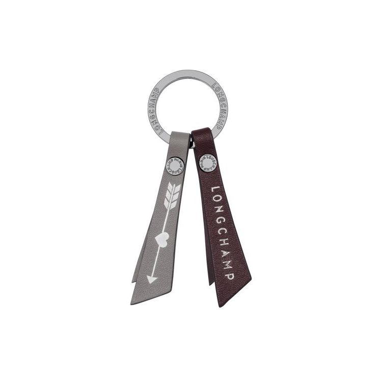 Longchamp Leren Sleutelhanger Bordeaux | 912574-WDX