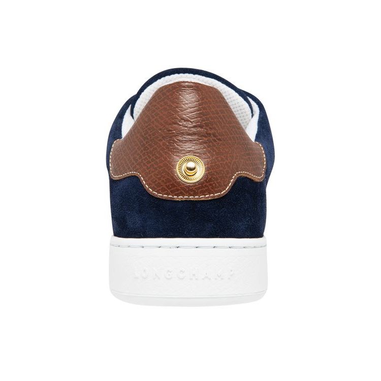 Longchamp Leren Sneakers Donkerblauw | 834572-MAB