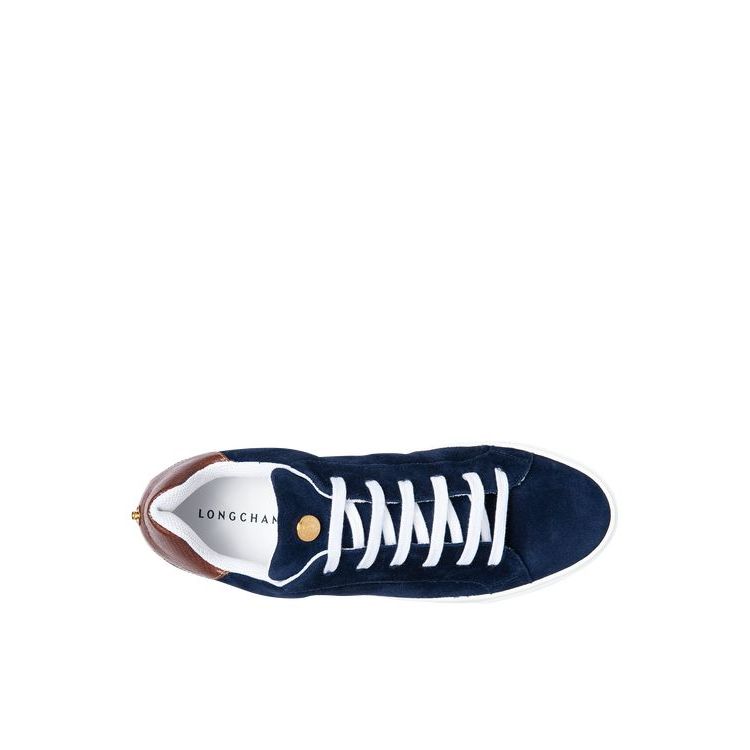 Longchamp Leren Sneakers Donkerblauw | 834572-MAB