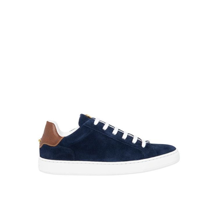 Longchamp Leren Sneakers Donkerblauw | 834572-MAB