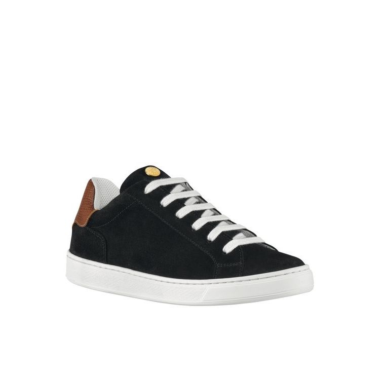 Longchamp Leren Sneakers Zwart | 594231-ERB