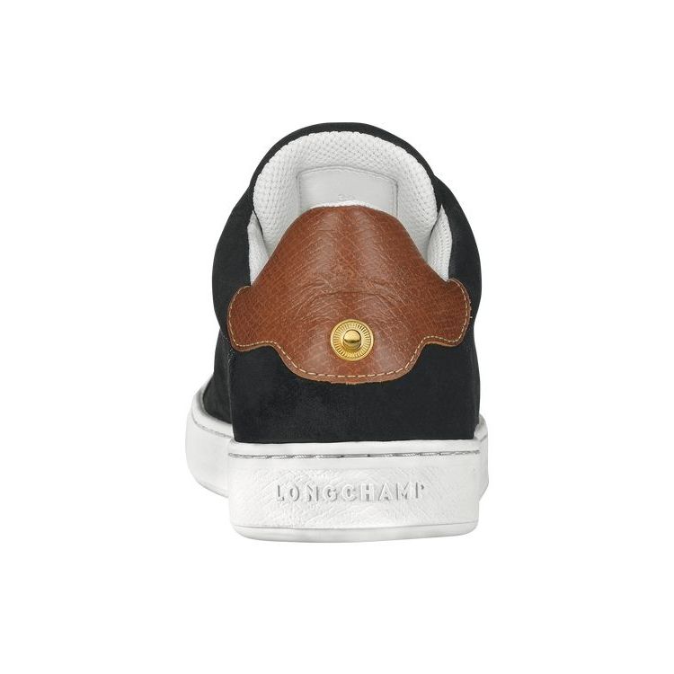 Longchamp Leren Sneakers Zwart | 594231-ERB