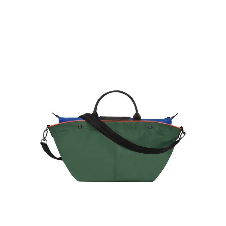 Longchamp M Canvas Handtas Groen | 015932-GRO