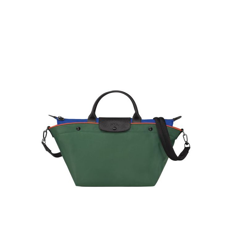 Longchamp M Canvas Handtas Groen | 015932-GRO