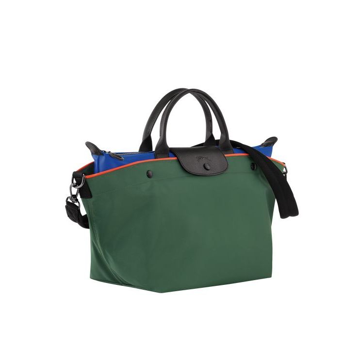 Longchamp M Canvas Handtas Groen | 460873-XUF