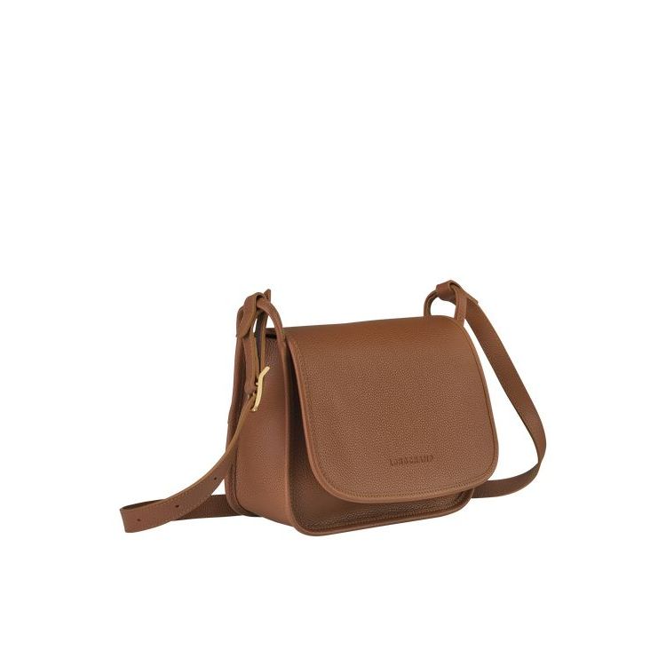 Longchamp M Caramel Leren Crossbodytassen Bruin | 819736-LYF