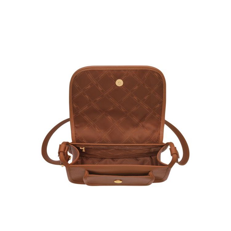 Longchamp M Caramel Leren Crossbodytassen Bruin | 819736-LYF