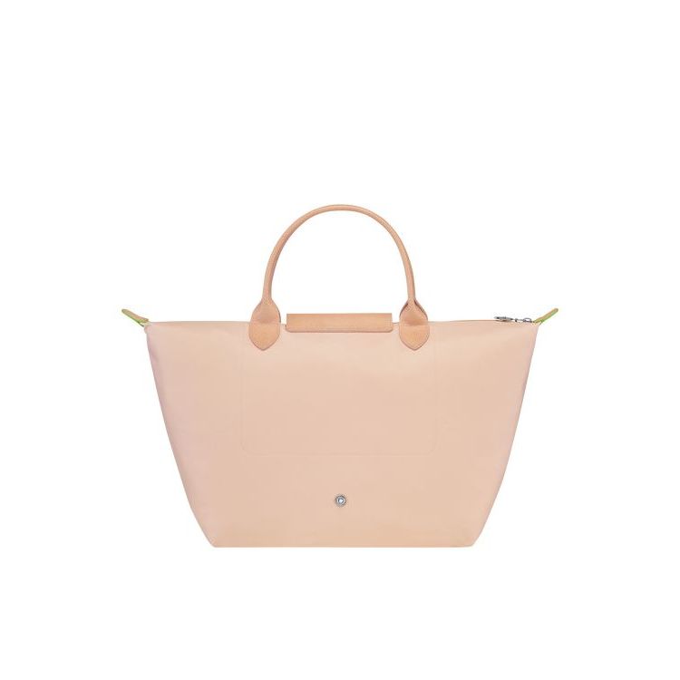 Longchamp M Flowers Recycled canvas Handtas Lichtroze | 746521-ESQ