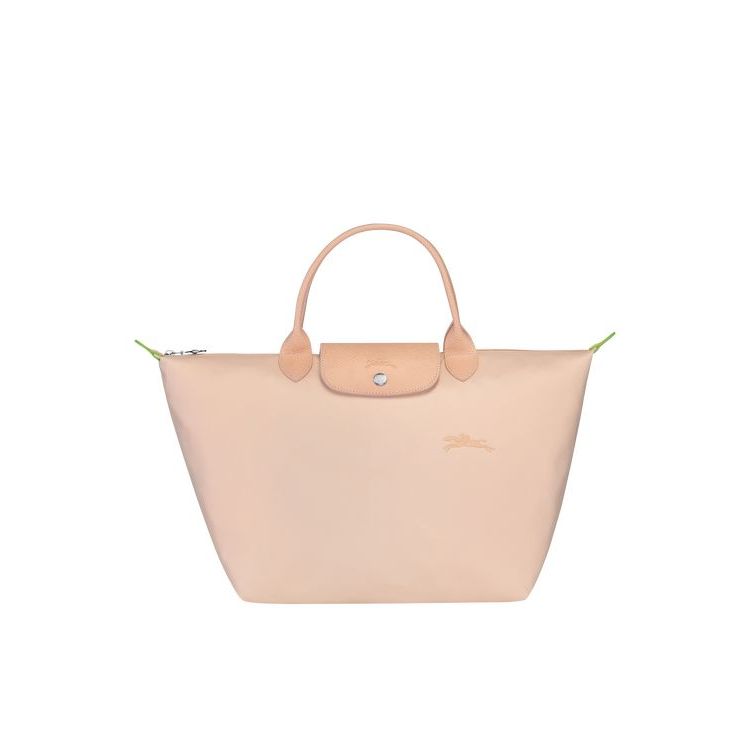 Longchamp M Flowers Recycled canvas Handtas Lichtroze | 746521-ESQ