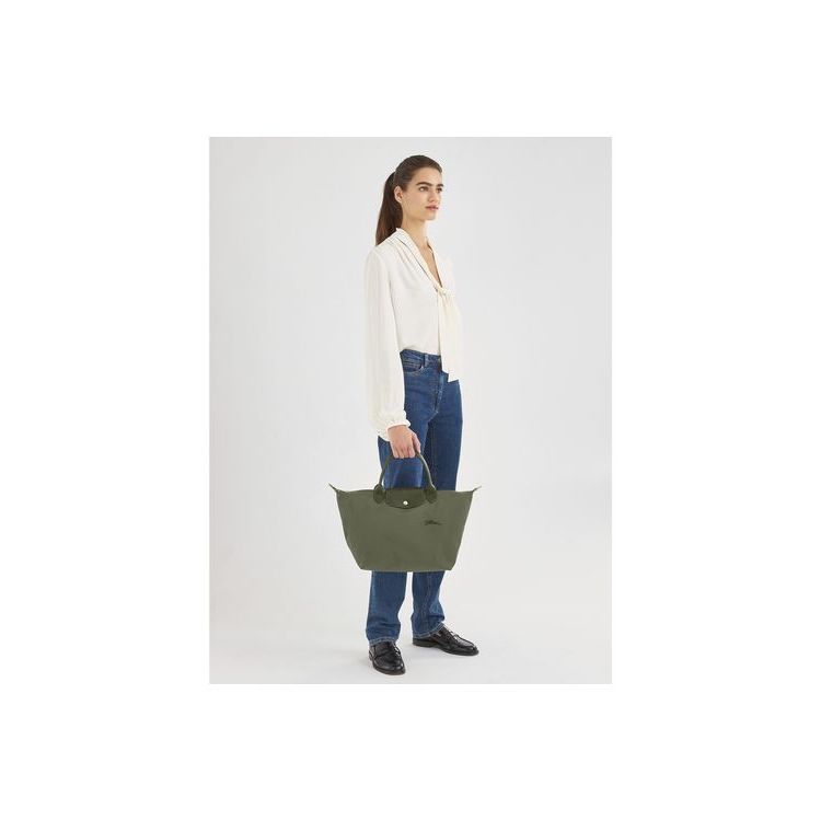 Longchamp M Forest Recycled canvas Handtas Groen | 749013-IOG