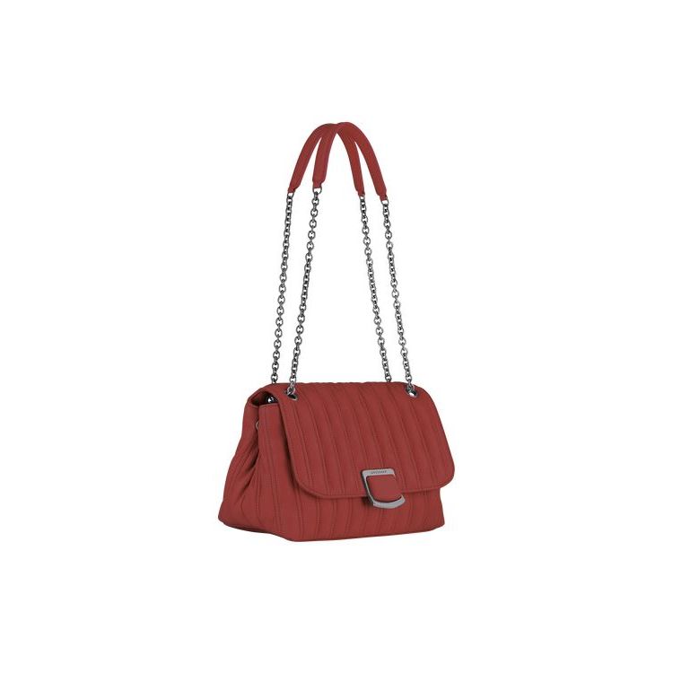 Longchamp M Leren Crossbodytassen Rood | 716520-XCI