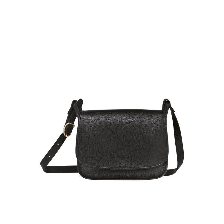 Longchamp M Leren Crossbodytassen Zwart | 807321-XYT