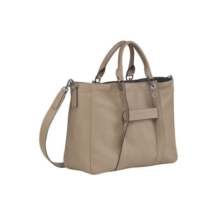 Longchamp M Leren Handtas Bruin | 652487-UZL