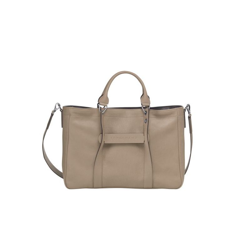 Longchamp M Leren Handtas Bruin | 652487-UZL