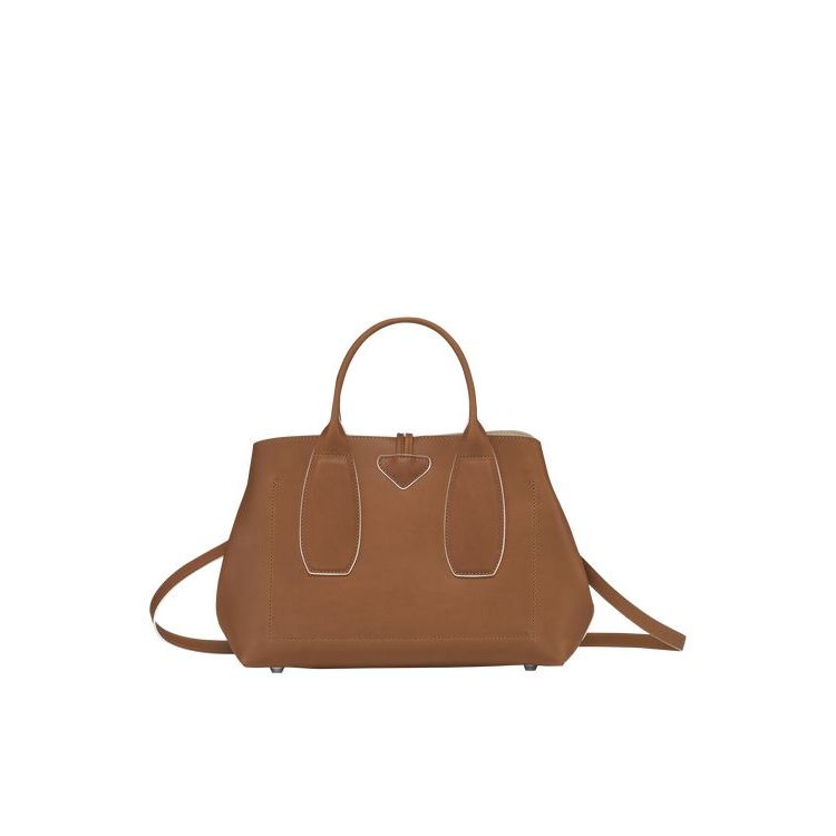 Longchamp M Leren Handtas Bruin | 682547-EFR