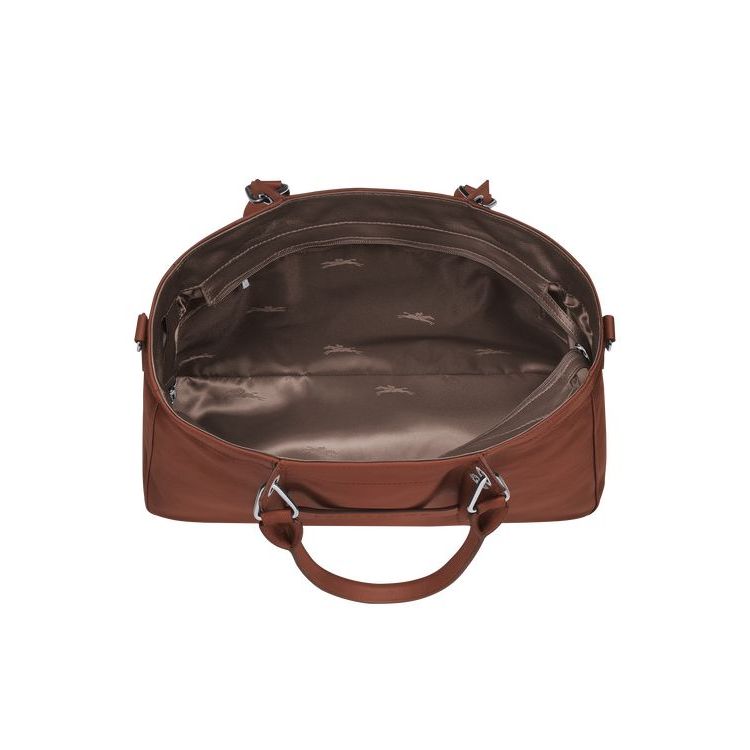 Longchamp M Leren Handtas Bruin | 685437-EYD