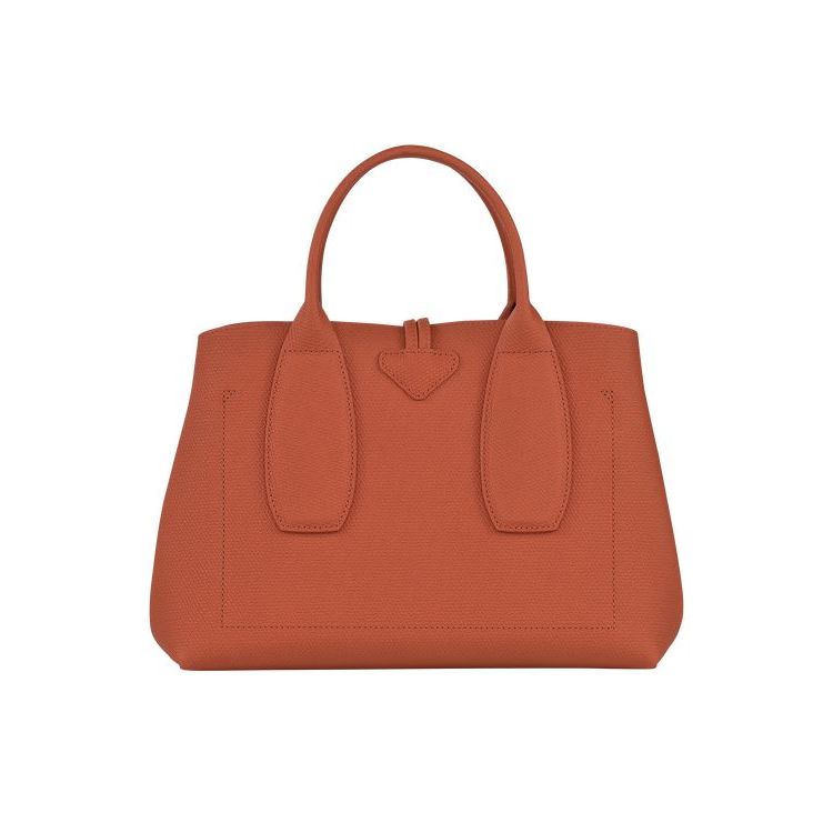 Longchamp M Leren Handtas Donkerrood | 465381-YVO