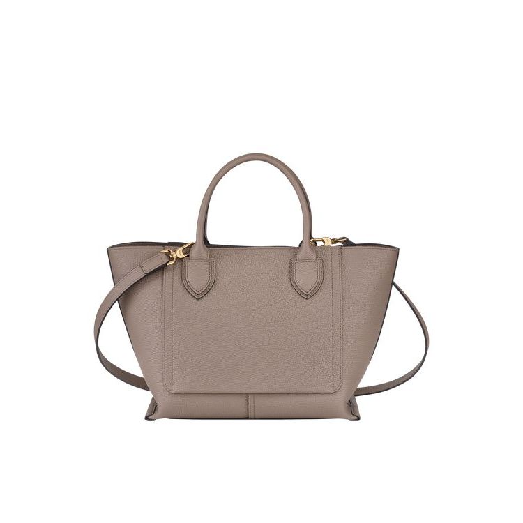 Longchamp M Leren Handtas Grijs Bruin | 512698-JOQ