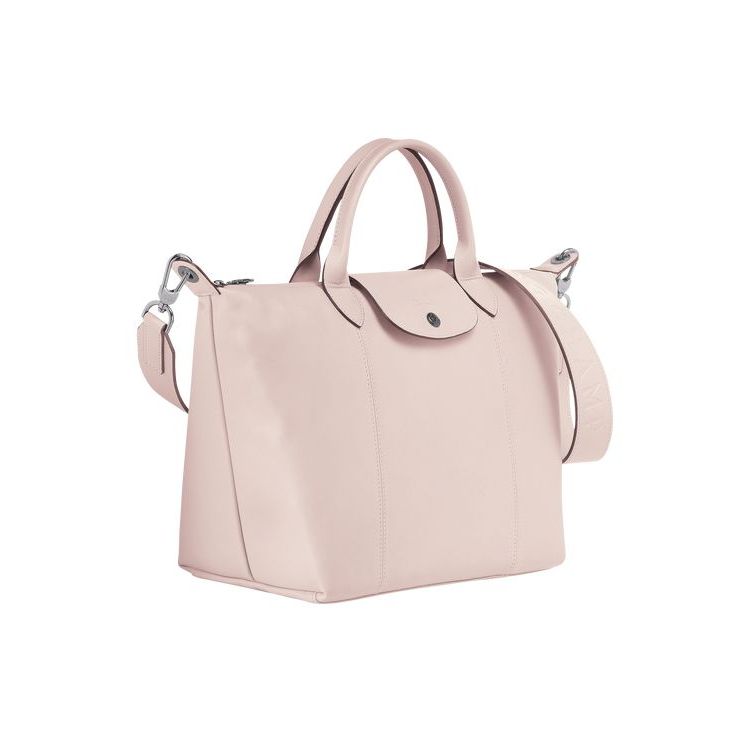 Longchamp M Leren Handtas Roze | 396201-FEX