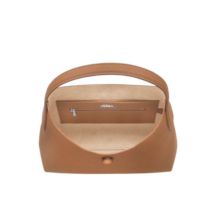 Longchamp M Leren Schoudertassen Beige | 452983-CZO