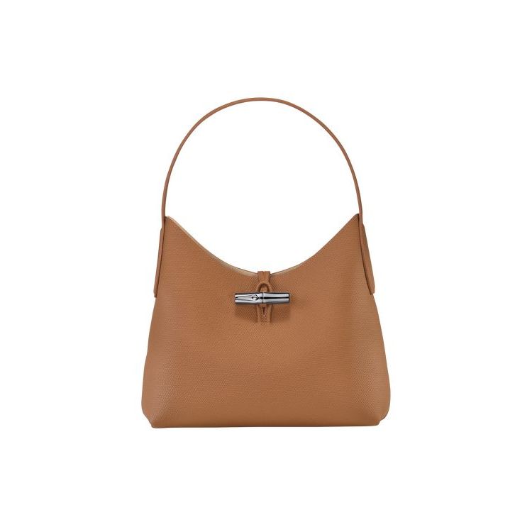 Longchamp M Leren Schoudertassen Beige | 452983-CZO