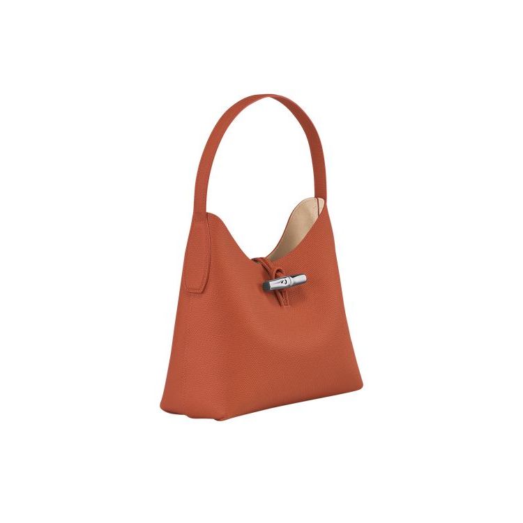 Longchamp M Leren Schoudertassen Donkerrood | 748016-BRE