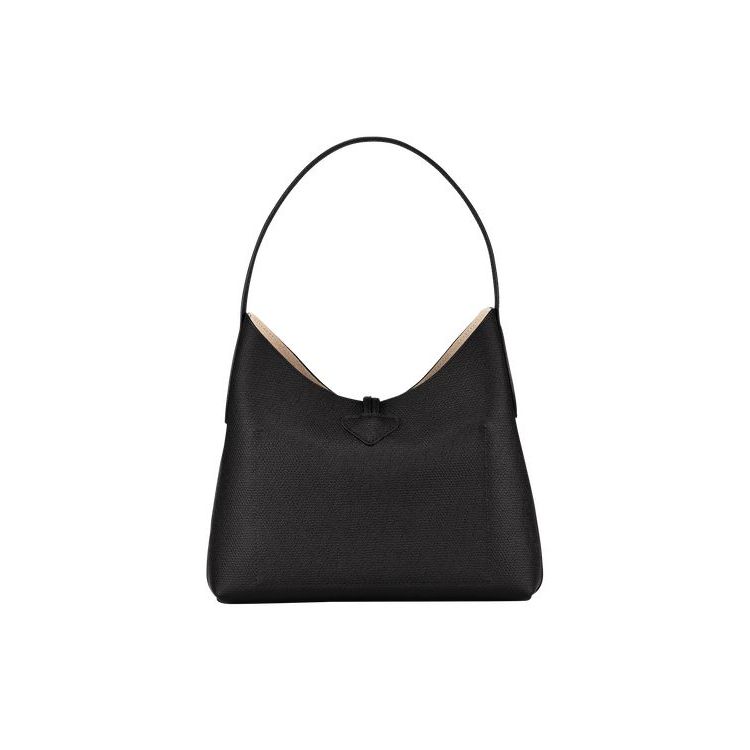 Longchamp M Leren Schoudertassen Zwart | 502483-YZM