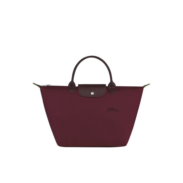 Longchamp M Recycled canvas Handtas Bordeaux | 072168-LAE