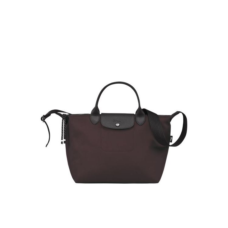 Longchamp M Recycled canvas Handtas Bordeaux | 083746-SOK