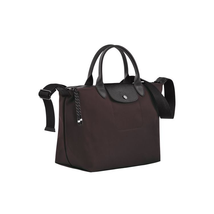 Longchamp M Recycled canvas Handtas Bordeaux | 701425-RSI