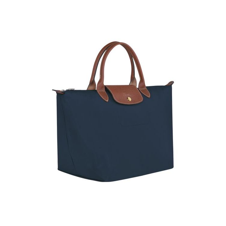 Longchamp M Recycled canvas Handtas Donkerblauw | 846752-WTJ