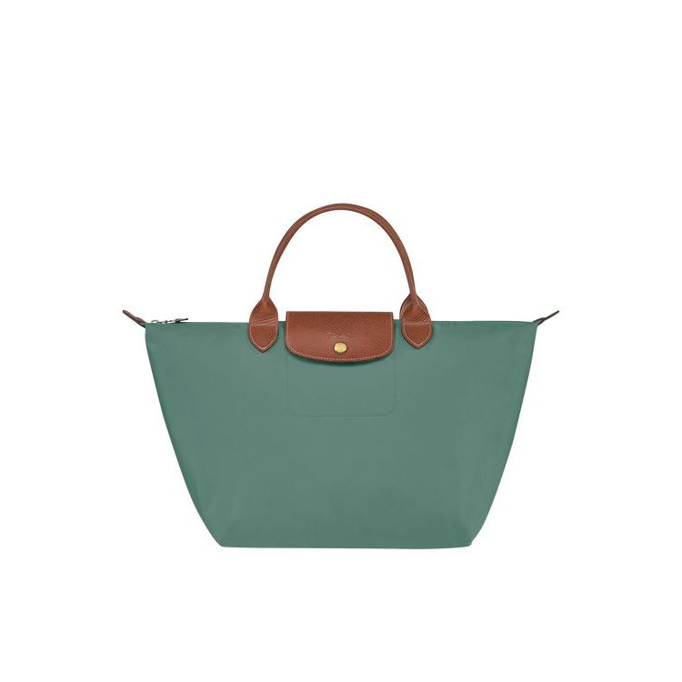 Longchamp M Recycled canvas Handtas Grijs Groen | 305867-YZW