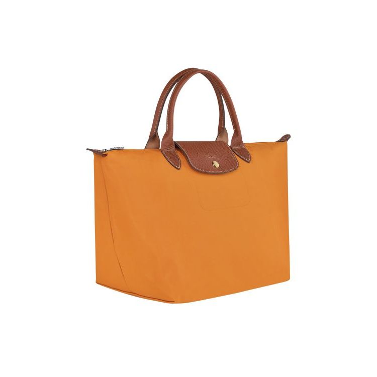 Longchamp M Saffron Recycled canvas Handtas Oranje | 596841-VUL