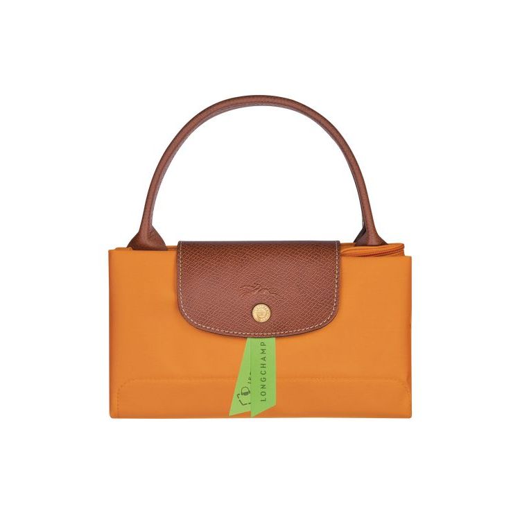 Longchamp M Saffron Recycled canvas Handtas Oranje | 596841-VUL